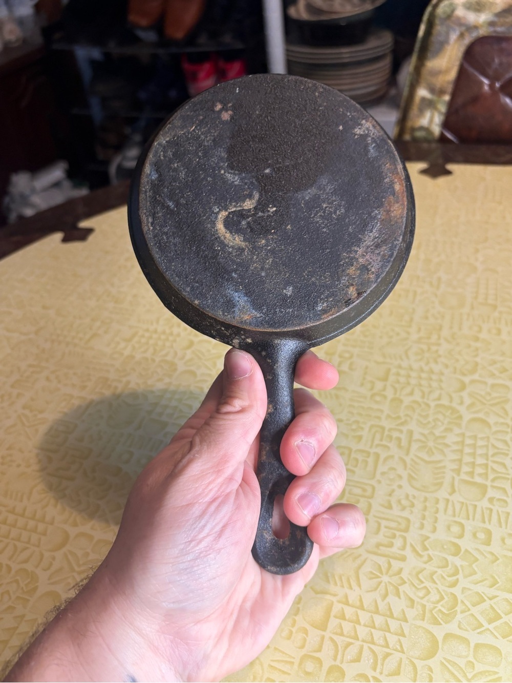 Vintage Black Cast Iron Skillet - Heavy-Duty Frying Pan - Picture 4 of 6
